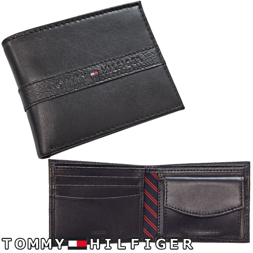 新品】トミーヒルフィガー 財布 二つ折り 折り財布 ウォレット