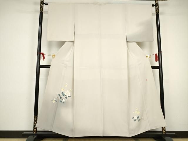 訪問着t1236 クリーム 吉祥文様に花(化繊) | 着物レンタルの京都