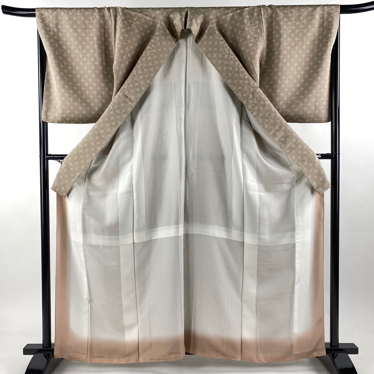 最安挑戦！ 小紋 身丈162.5cm 裄丈65cm 正絹 逸品 押し出そ 【中古  