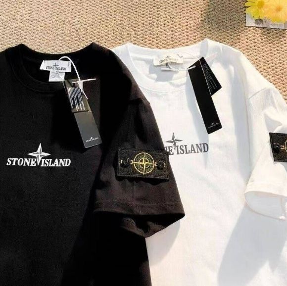 新品STONE ISLAND ストーンアイランド Ｔシャツ カットソー 半袖 春 夏 通気性 Stone island 男女兼用 かわいい お洒落