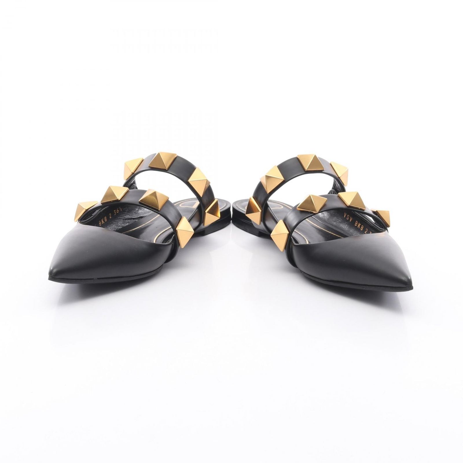 VALENTINO GARAVANIスタッズ付きブラックミュール Valentino ブラック スタッズ ミュール VALENTINO GARAVANIスタッズ