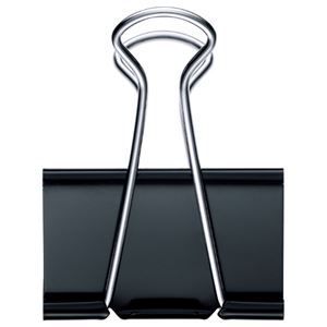 まとめ TANOSEE ダブルクリップ 超特大 口幅51mm ブラック 1箱 10個 ×10セット