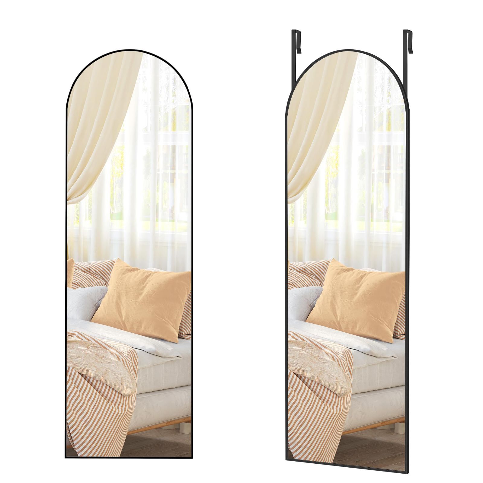 割れない 全身ミラー 姿見 フィルムミラー ナチュラル 40×145　壁掛＆立掛 割れない 全身ミラー 姿見 フィルムミラー ナチュラル 40×145 壁掛＆立