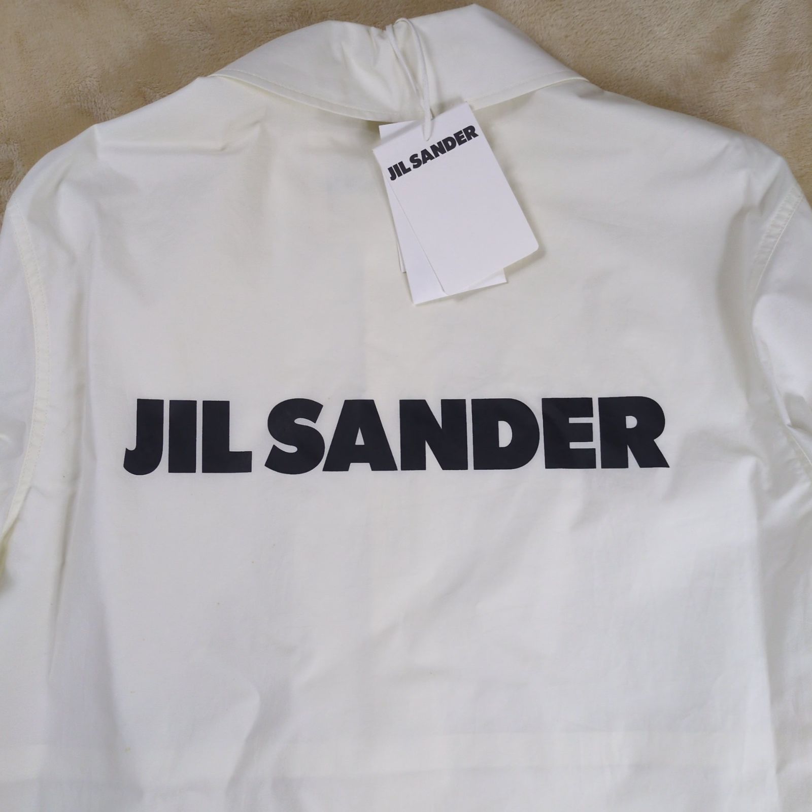希少】JIL SANDER ロゴプリント スタッフジャケット - メルカリ