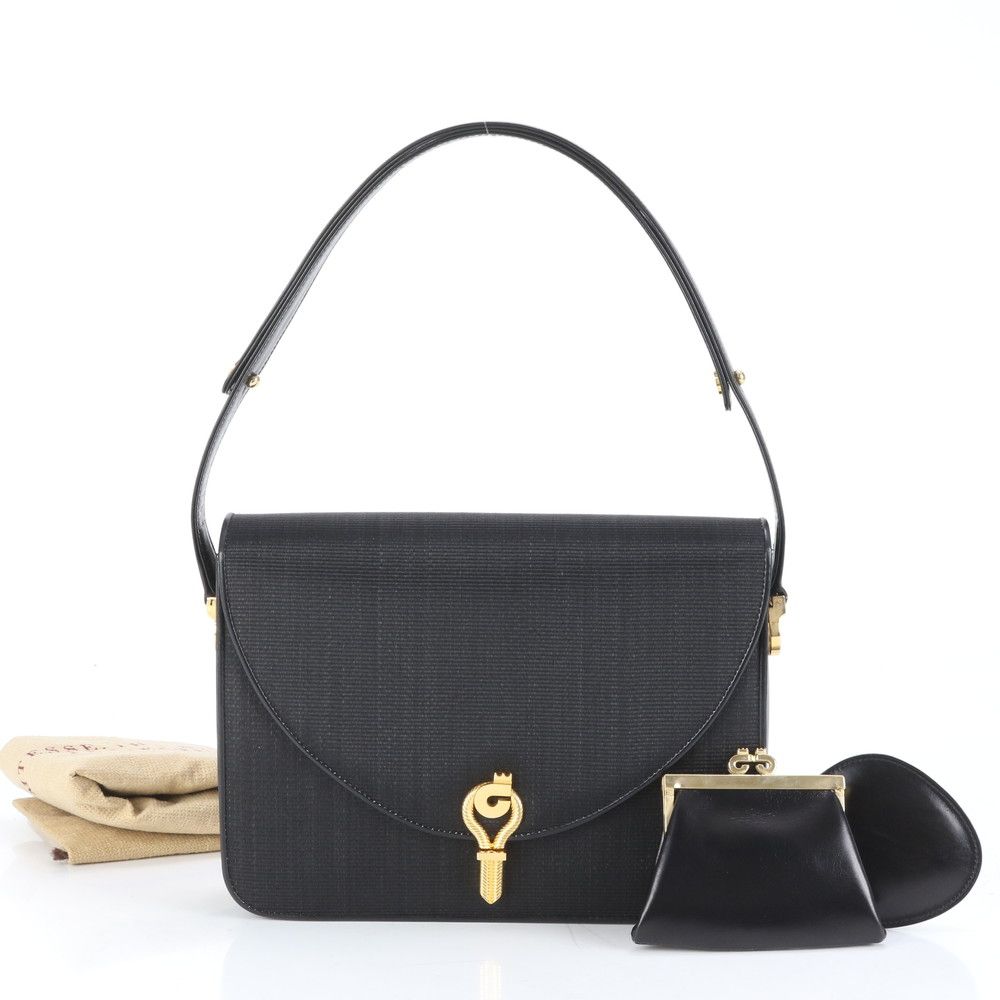入手困難　美品　COMTESSE 　ハンドバッグ　手提げ　ホースヘアー　レザー COMTESSE - 【美品】COMTESS ホースヘア×レザー ブラック