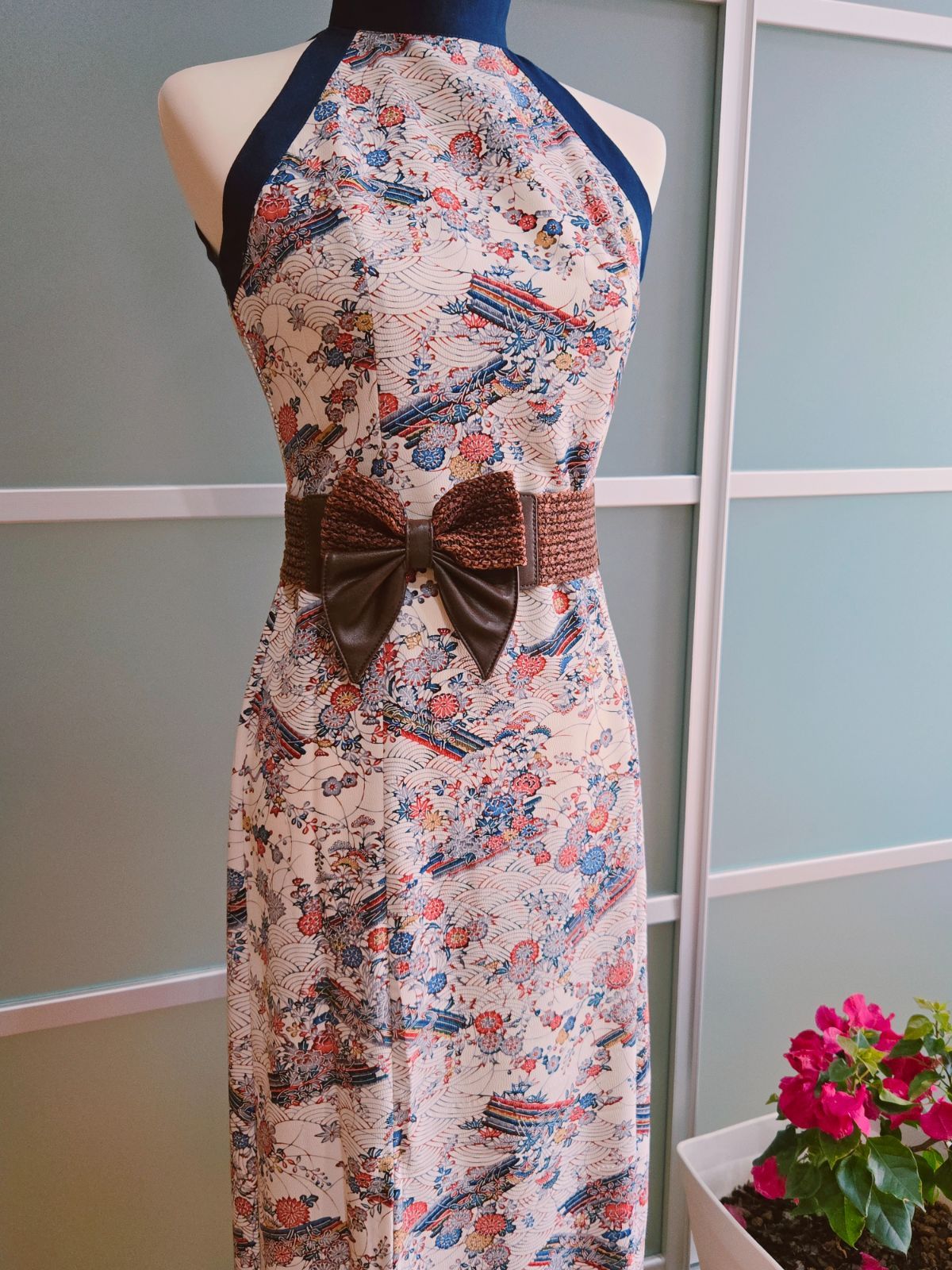 着物リメイク エレガントワンピース 首周りスッキリ pr22 MAAHADDERANG_COM