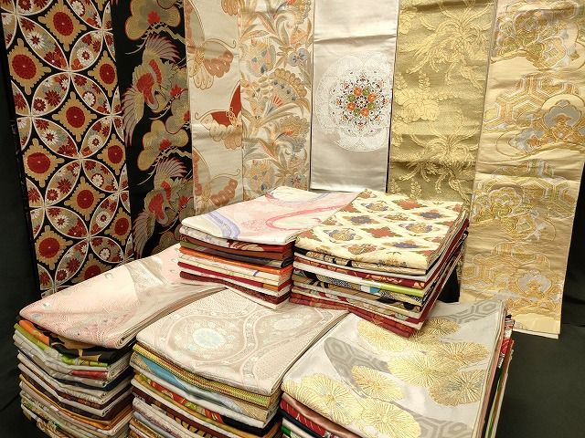 平和屋本店□袋帯 西陣 まとめて100点 鳳凰 鶴 孔雀 蝶 更紗 花柄 七宝