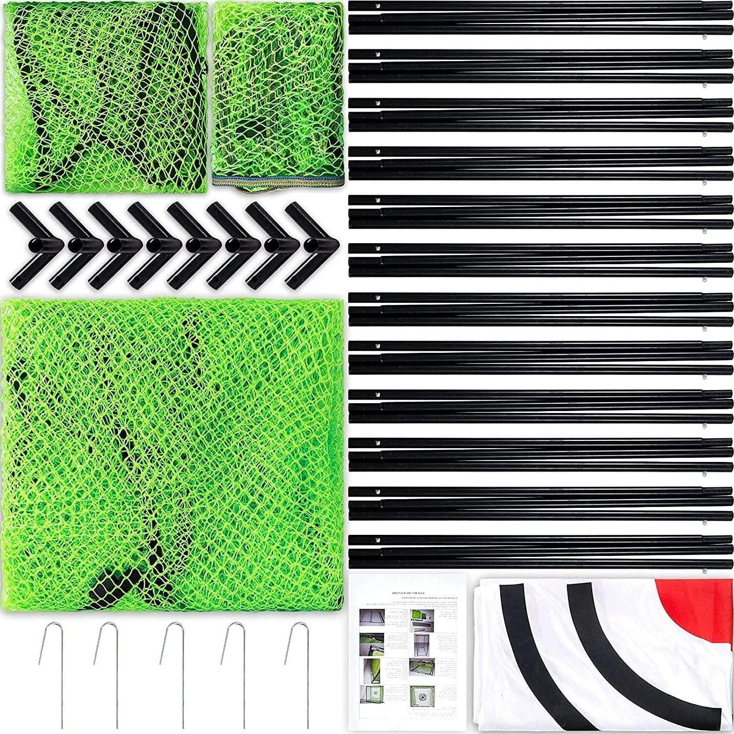 屋外 自宅 ネット ゴルフ練習場 大型ゴルフネット 2.1x2.1x2.1m ゴルフネット