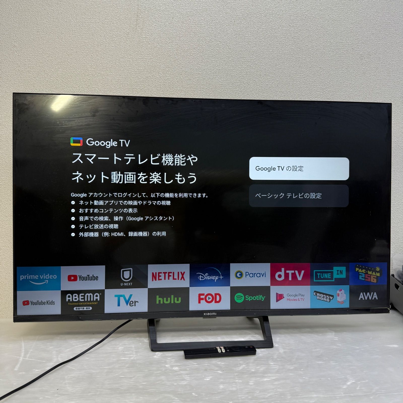 チューナーレステレビ スマートテレビ xiaomi シャオミ L43M8-A2TWN 製 43インチ