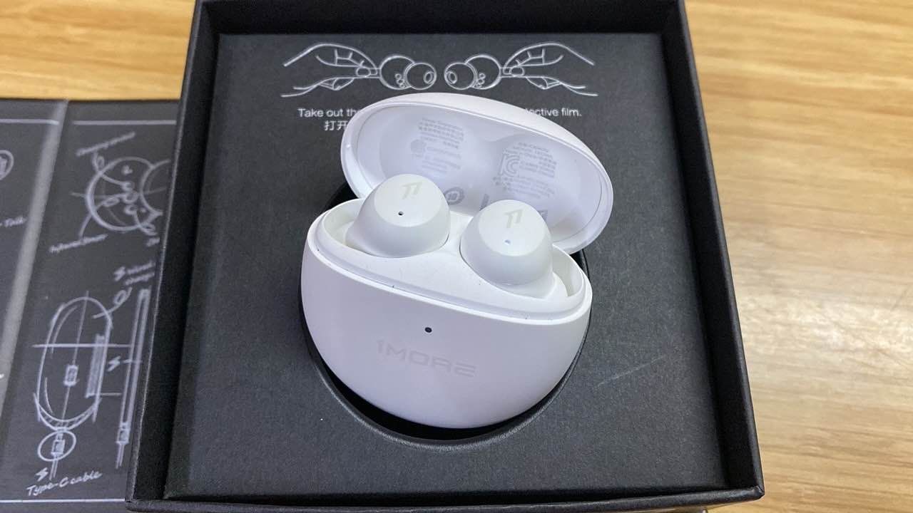 1MORE ComfoBudsMini 寝ホン ワイヤレスイヤホン ワイヤレス充電 通話マイク付き ホワイト