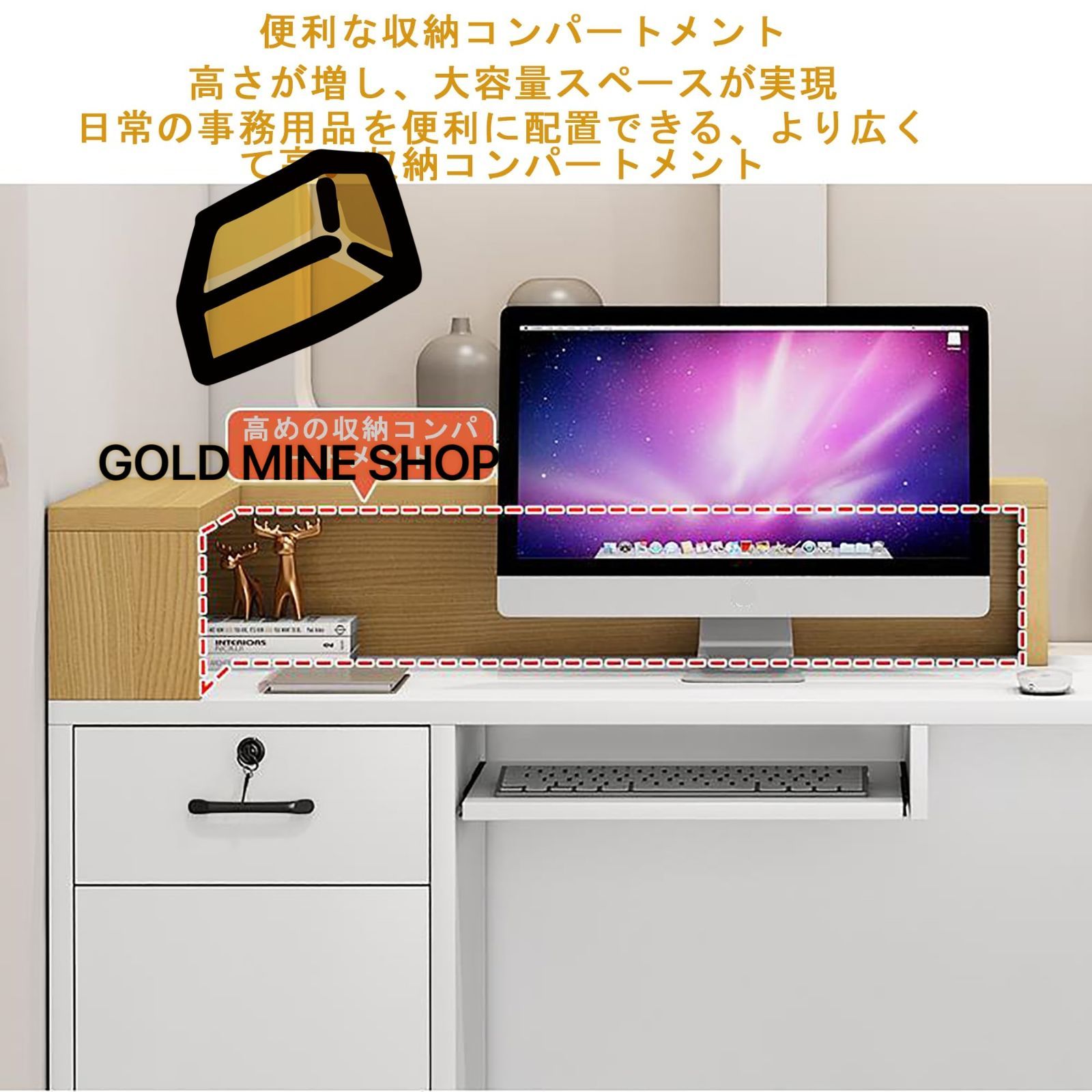 受付カウンター レ木製のレセプショ レジカウンター 受付カウンター ショーケース付き カウンターテーブル 受付台 収納計画 大空間 広いデスクトップ 荷重力が強清潔にしやすい モダンショップスモールバーテーブル 無人受付カウン 140CM 左A MARWIL-DEMENAGEMENTS_CH