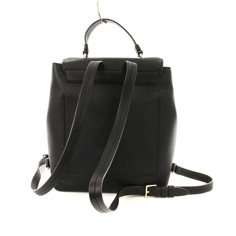 ランママ♠️Kate Spade♠️黒レザーリュックミディアムタッセル付き kate spade new york（ケイトスペード ニューヨーク）の
