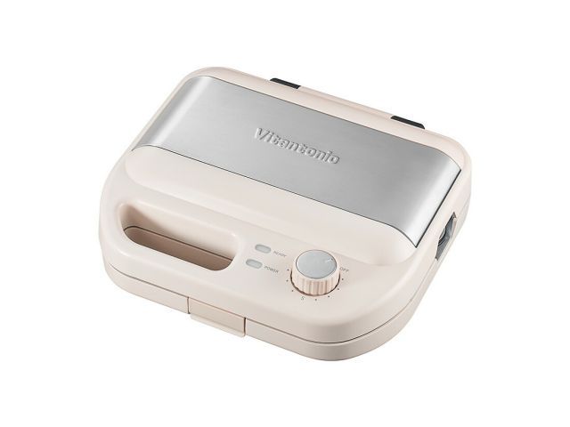 ビタントニオ ワッフル-ホットサンドベーカー アイボリー 1個