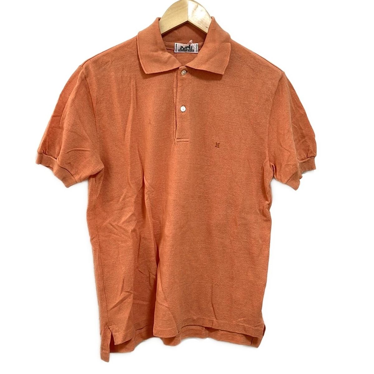 中古・古着通販】HERMES (エルメス) ポロシャツ オレンジ サイズ