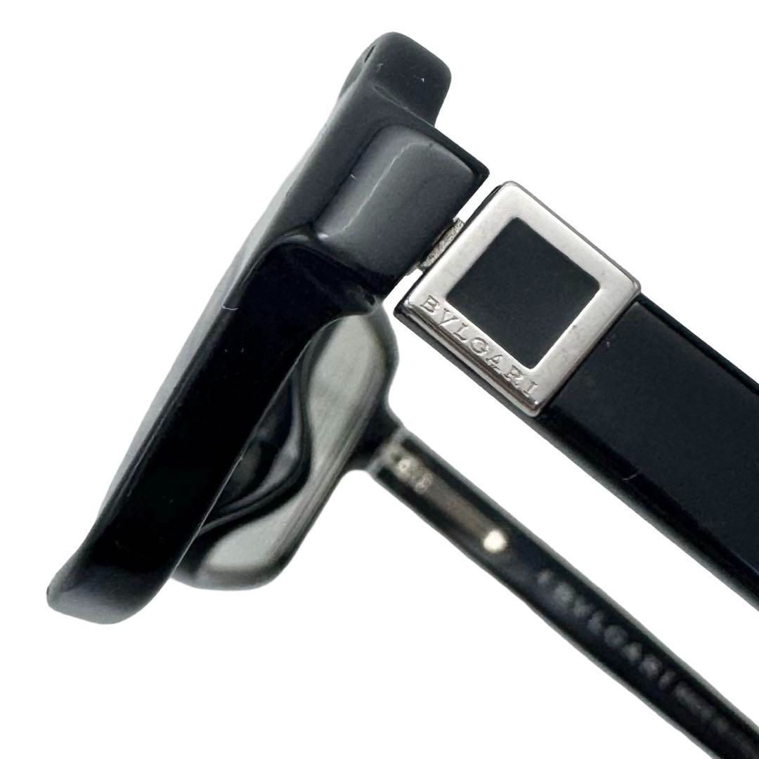 BVLGARI ブルガリ 度入り 316 501 55 16 140 スクエア ブラック シルバー メガネ 眼鏡 めがね メンズ レディース ビジネス