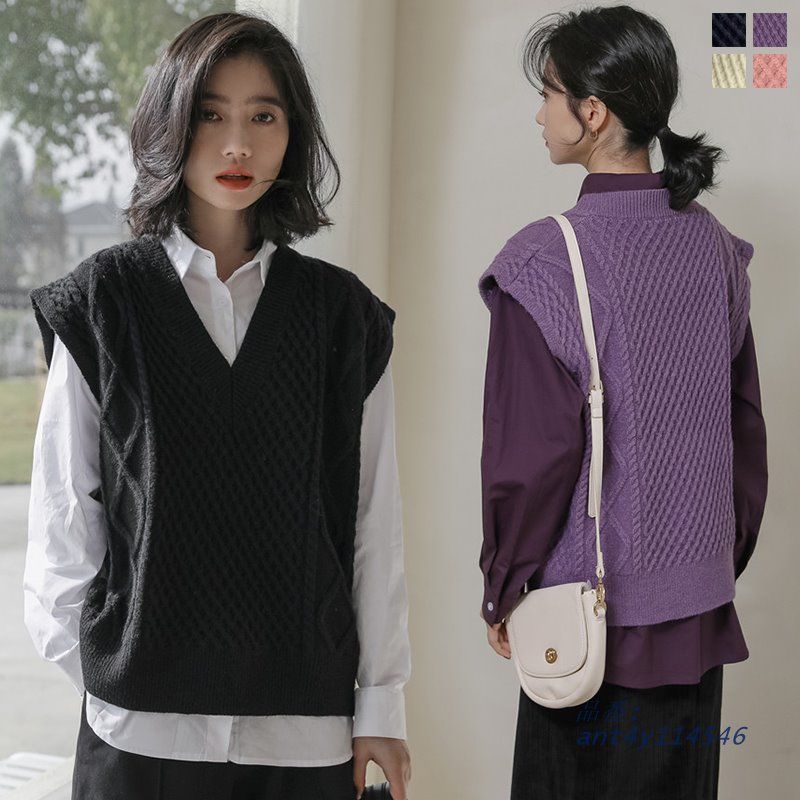 plain peaple ニットベスト　未使用品 PLAIN PEOPLE ニットベスト - メルカリ