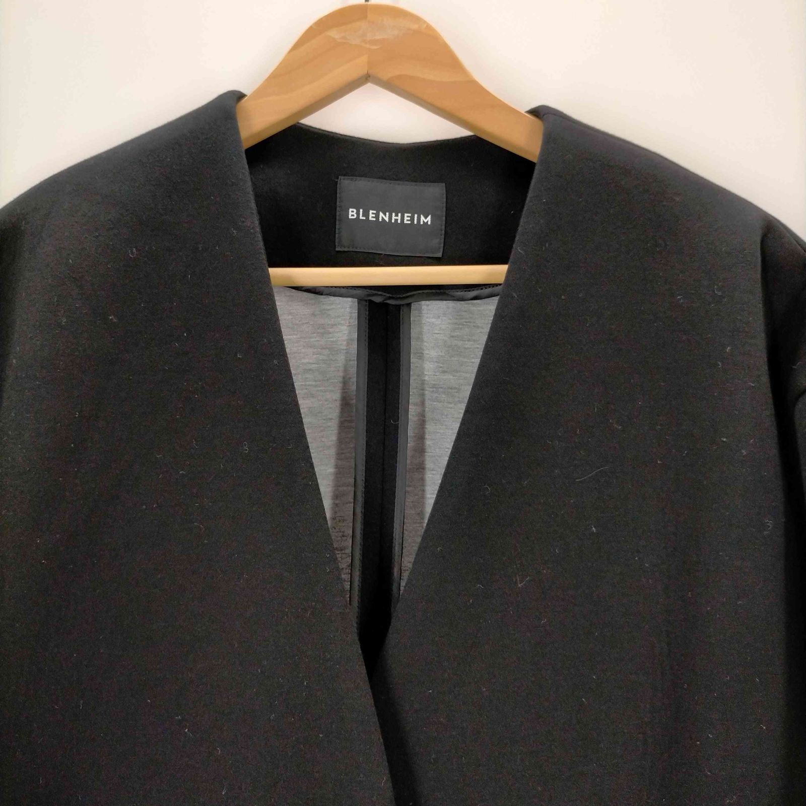 【美品】BLENHEIM ノーカラー コート ブレンハイム BLENHEIM ノーカラーコート レディース JPN：XS - メルカリ