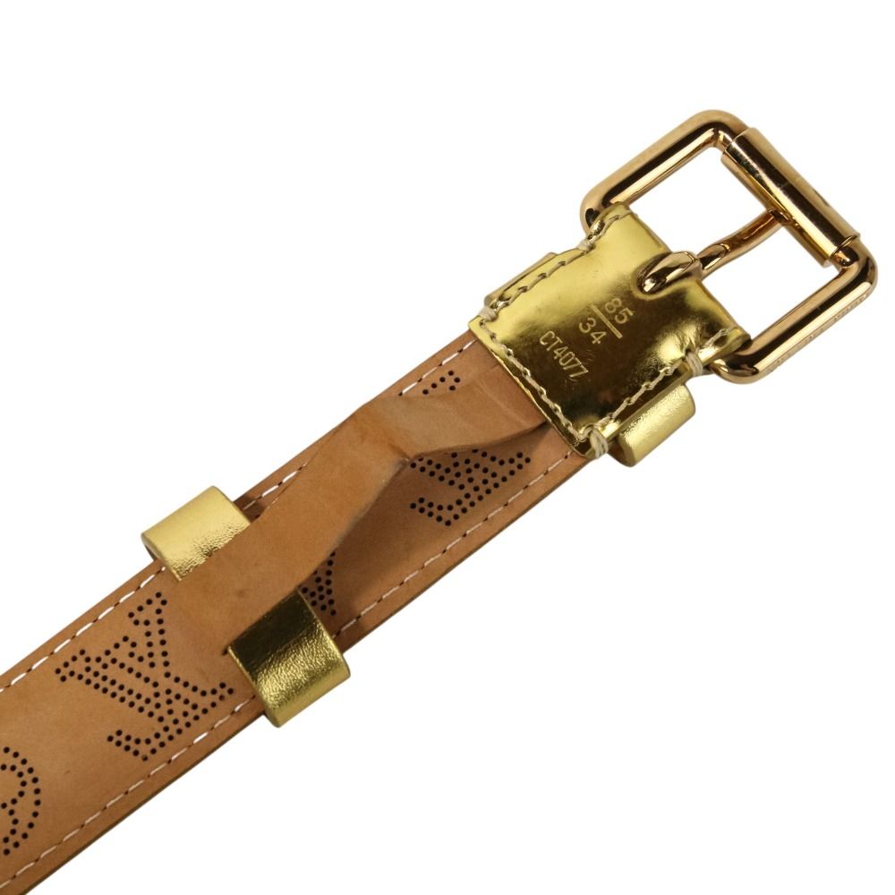 美品‼️LOUIS VUITTON ベルト　サンチュール・ペルフォ マヒナ ルイヴィトンマヒナ サンチュール ペルフォ サイズ90 14145