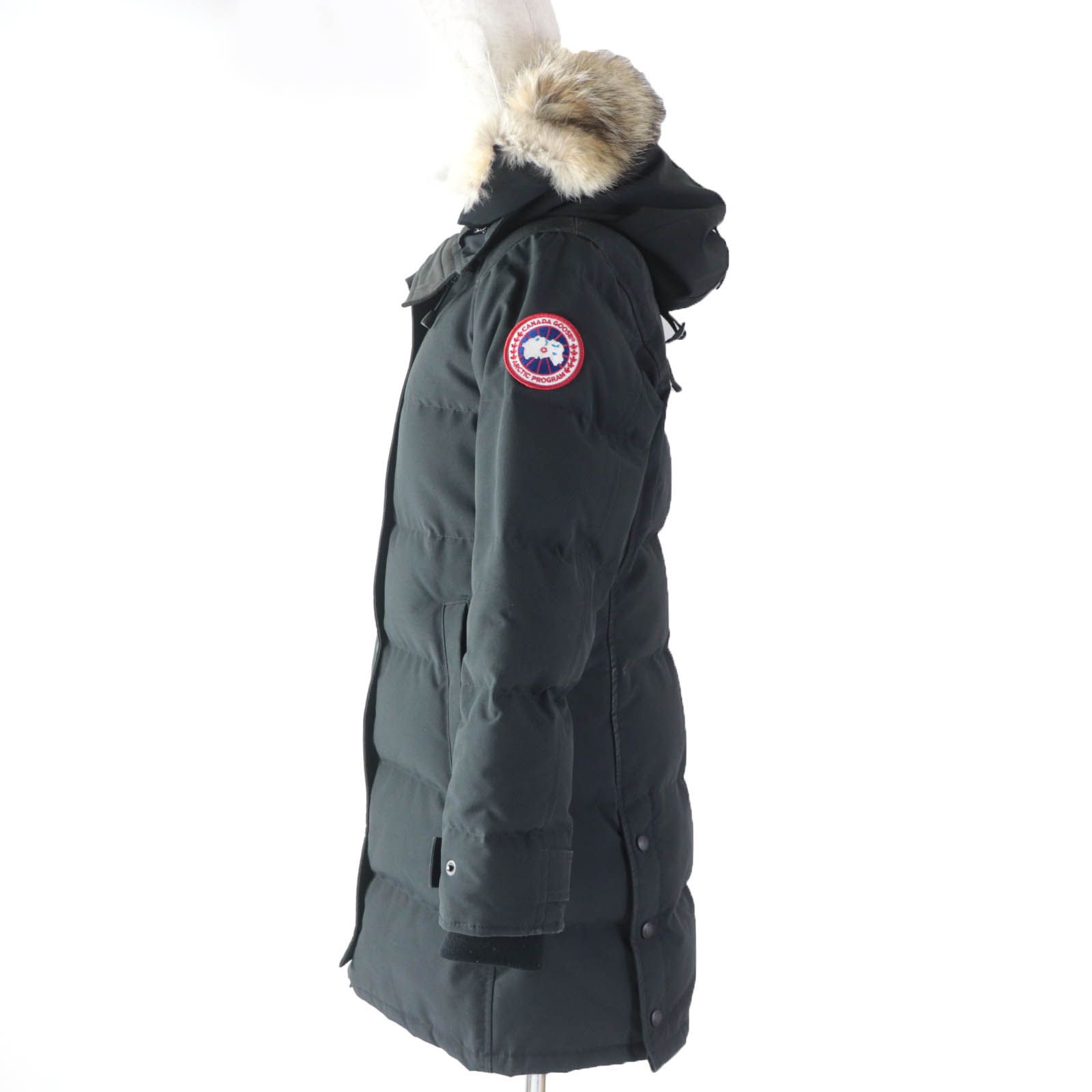 良品☆CANADA GOOSE カナダグース 3802LA SHELBURNE PARKA シェルバーン パーカ ファー・フード付 ダウンコート  ブラック S 正規品 レディース