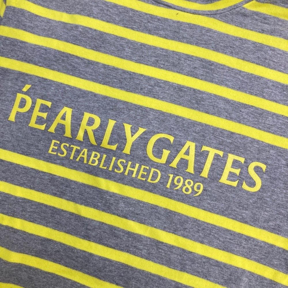 サイズ：0 PEARLY GATES パーリーゲイツ モックネック 半袖Tシャツ