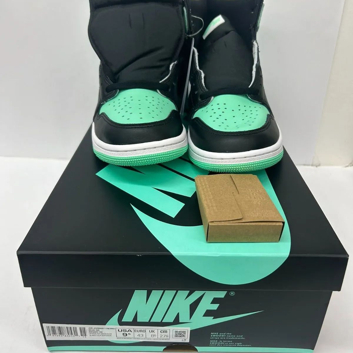 未使用 初期汚れ有 Nike Air Jordan 1 High OG Green Glow 27.5㎝ DZ5485-130 ナイキ エアジョーダン  【V0689-001】◇