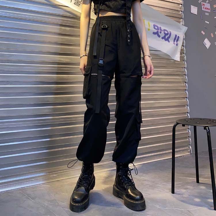 2WAY カーゴパンツ レディース ロングパンツ ズボン ハイ