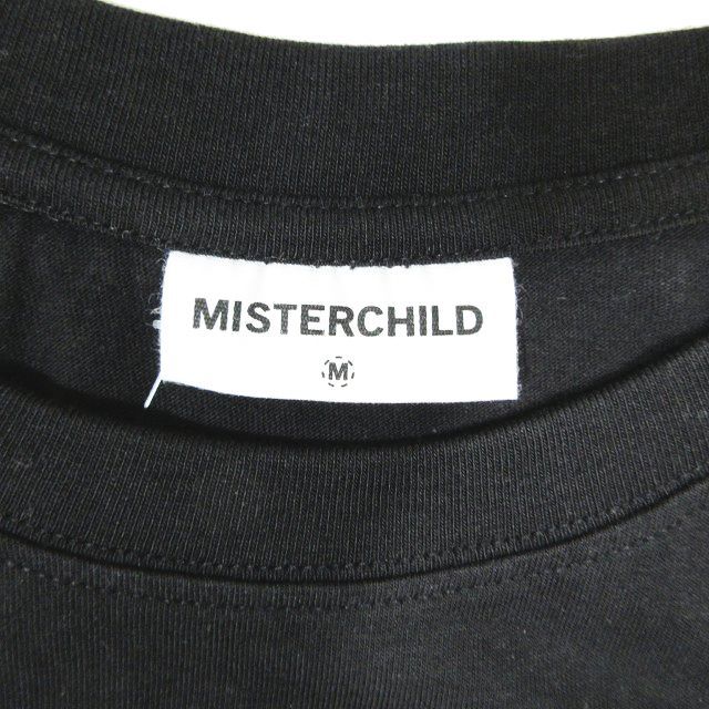 ミスターチャイルド MISTERCHILD Tシャツ カットソー レインボースマイル プリント 半袖 丸首 黒 ブラック M メンズ - メルカリ