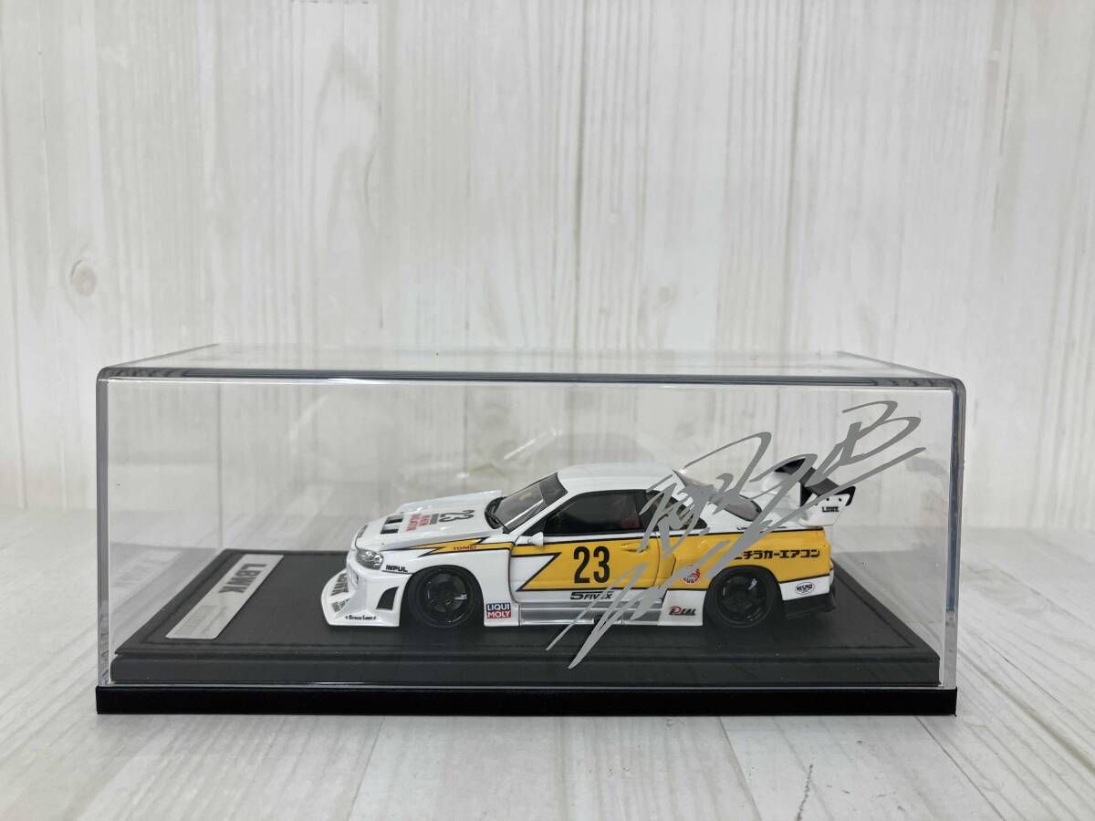 Super Silhouette LB-ER34 Model 1&frasl;43 Ignition Skyline SKYLINE 1:43 Nissan White&frasl;Yellow model Black IGNITION | and