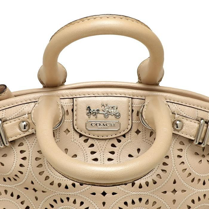 美品 コーチ レザー 2WAYバッグ 19704 ショルダーバッグ ピンク