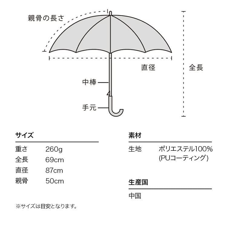 オフ_長傘 【2023年】Wpc. 日傘 遮光星柄スカラップ オフ 長傘 50cm