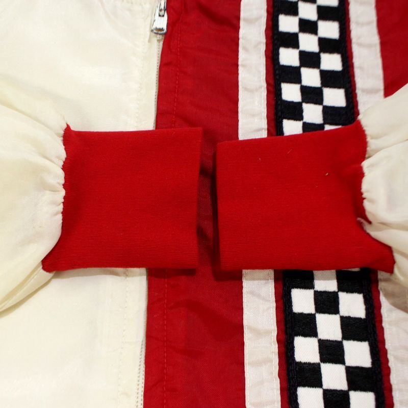 70s vintage チェッカーフラッグ ナイロン レーシングジャケット