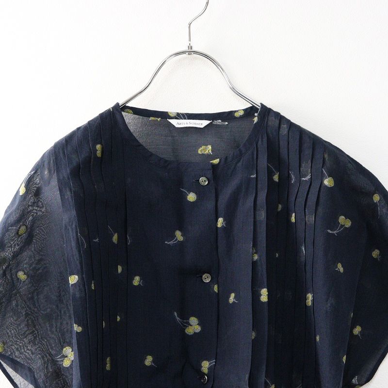 美品 2023SS アーツ&サイエンス ARTS＆SCIENCE Tuck Front Blouse 