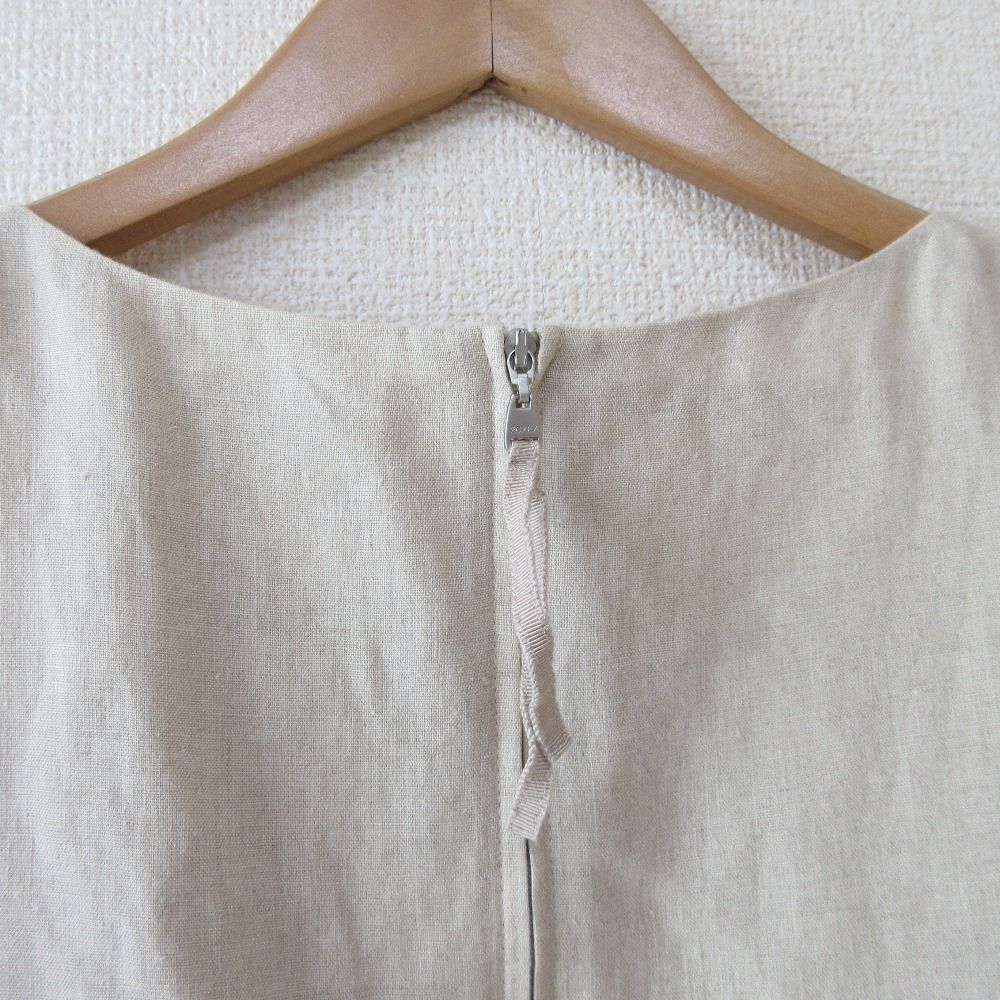 FOXEY デイジーリン ピンクベージュ ノースリーブ ワンピース FOXEY