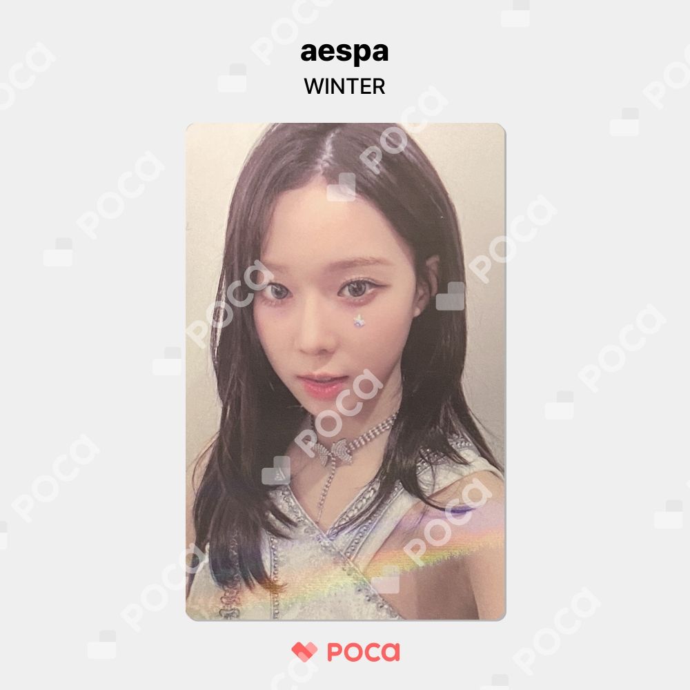 ペンミ aespa to my world 6000円 特典 トレカ ウィンター aespa ウィンター 購入特典 6000円 ファンミ トレカ2枚 - メルカリ