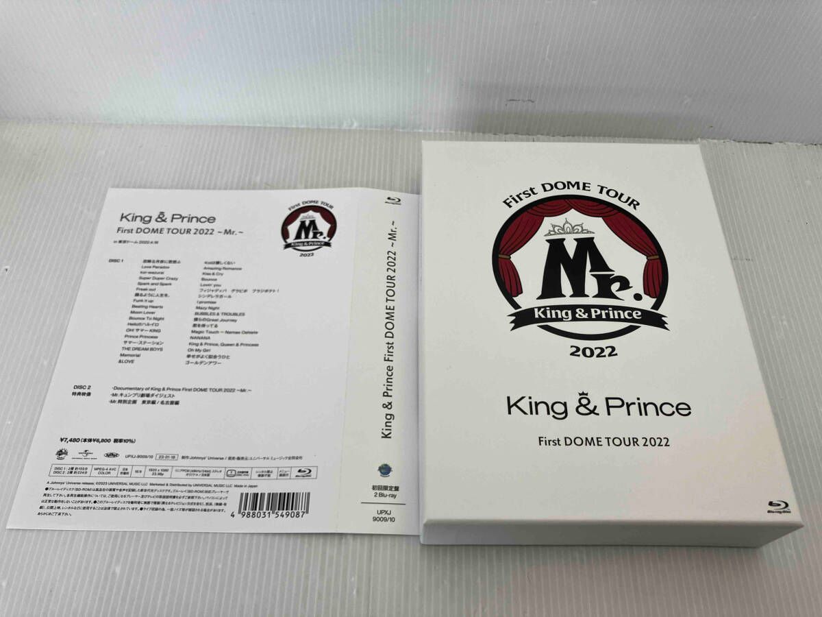 King＆PrinceFirstDOMETOUR2022Mr  DVD通常盤新品 Blu-ray King & Prince First DOME TOUR 2022 ~Mr.~ (Ltd. Ed