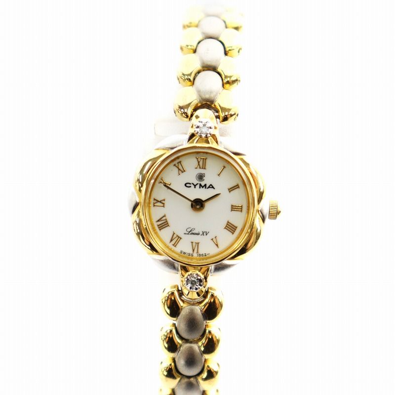 シーマ Louis XV ルイ15世 ウォッチ クォーツ ラウンド 白文字盤