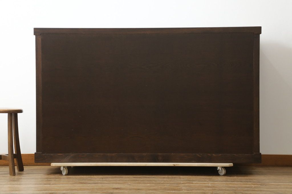 木製キャビネット 鍵付き 収納棚 リビング 業務用 書斎 完成品 d2729