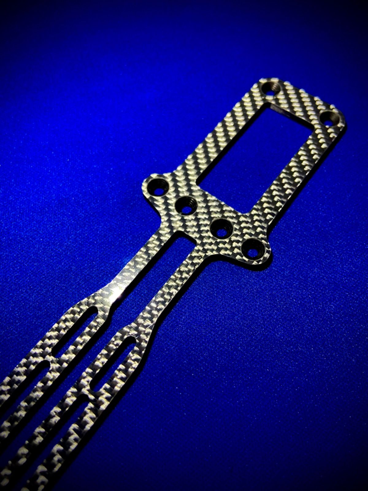 特注シルバー仕様 ヨコモYD-2ZX用 カーボンアッパーデッキ 蕨山