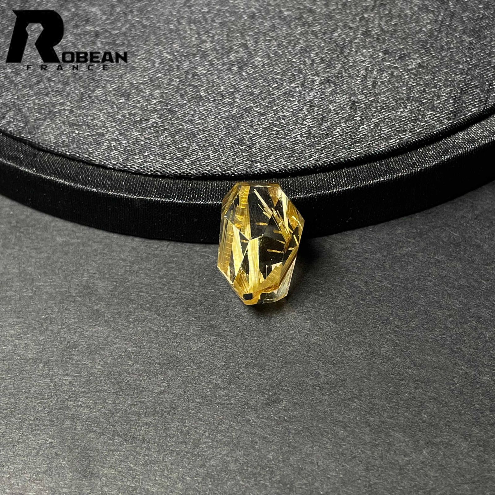 上級 EU製 定価27万円 ROBEAN 黄金タイチンルチル パワーストーン アクセサリー 天然石 原石 金運 お守り プレゼント2 17.2*12.4*12.2mm D0922553
