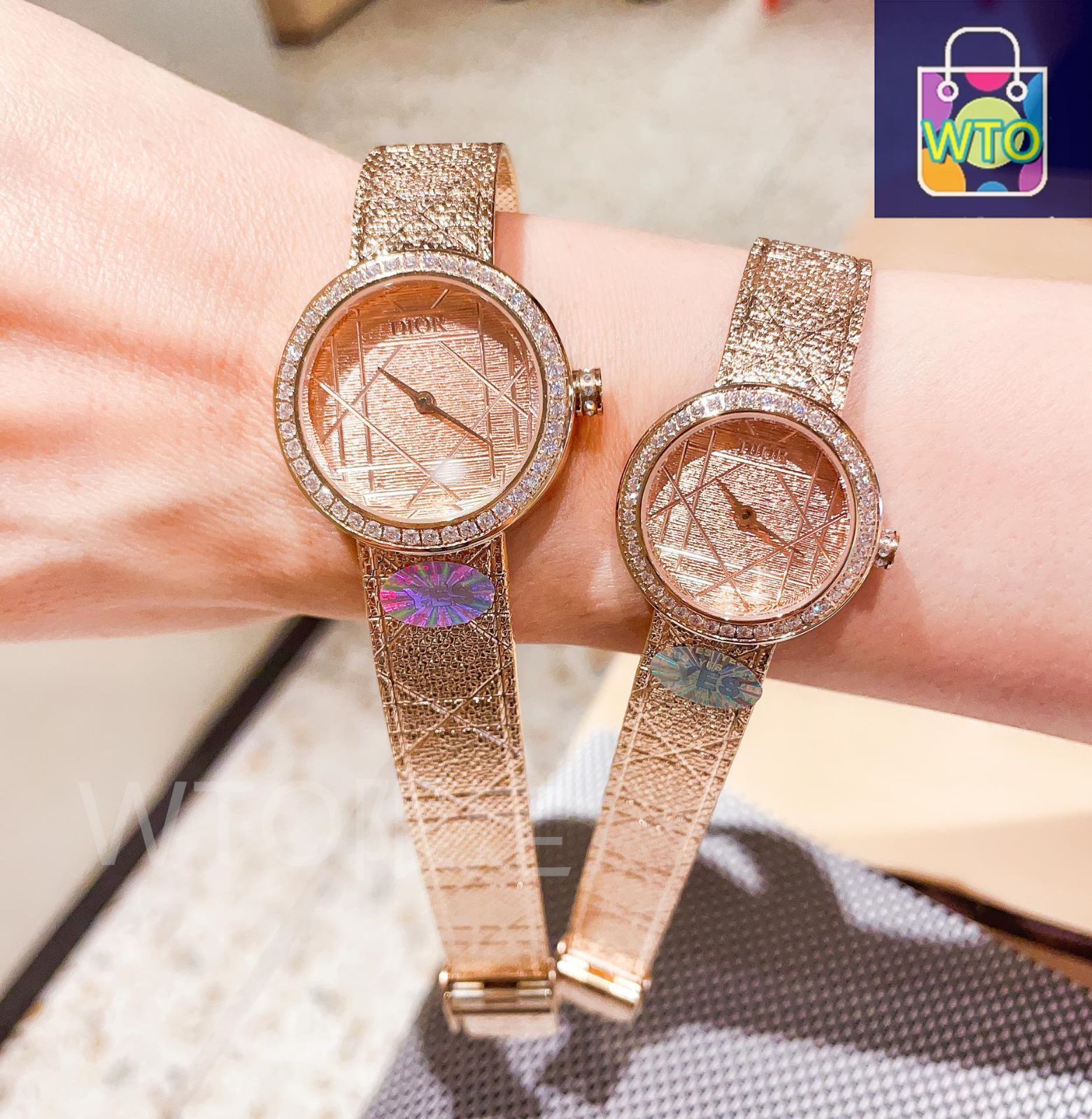 Dior La D de Dior 腕時計　ダイヤモンド DIOR | La D de Dior Satine 直径25mmケース スチール・イエロー