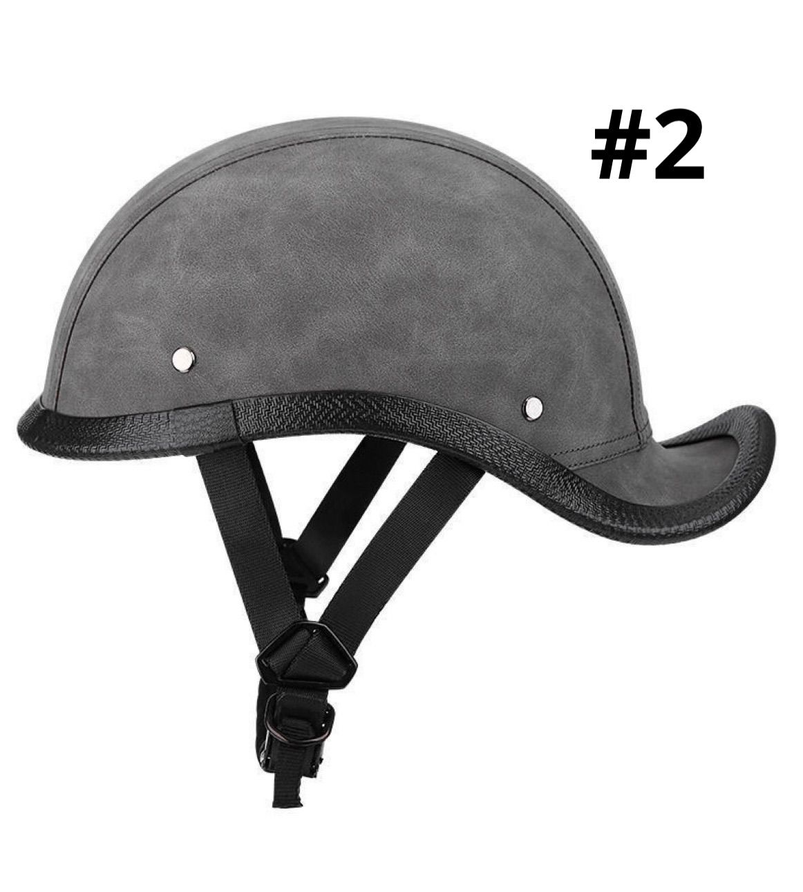 ヴィンテージ風 半キャップヘルメット｜レザー調仕上げ・燕尾デザイン・軽量モデル ヴィンテージ風 半キャップヘルメット｜レザー調仕上げ・燕尾