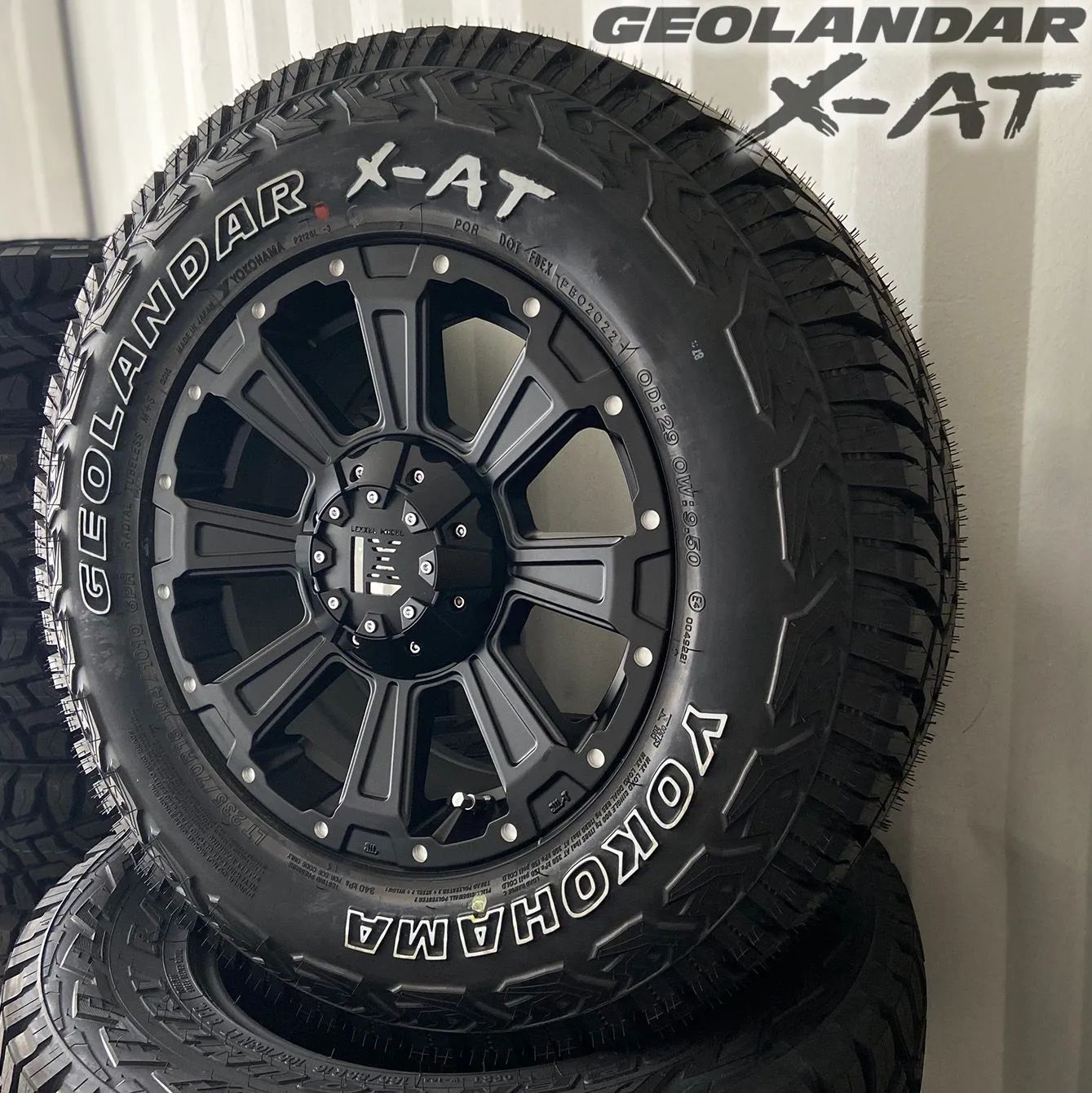 ヨコハマタイヤ デリカD5 RAV4 ヨコハマ ジオランダーX-AT 235/70R16 タイヤホイール新品4本セット 16インチ LEXXEL SwaGGer