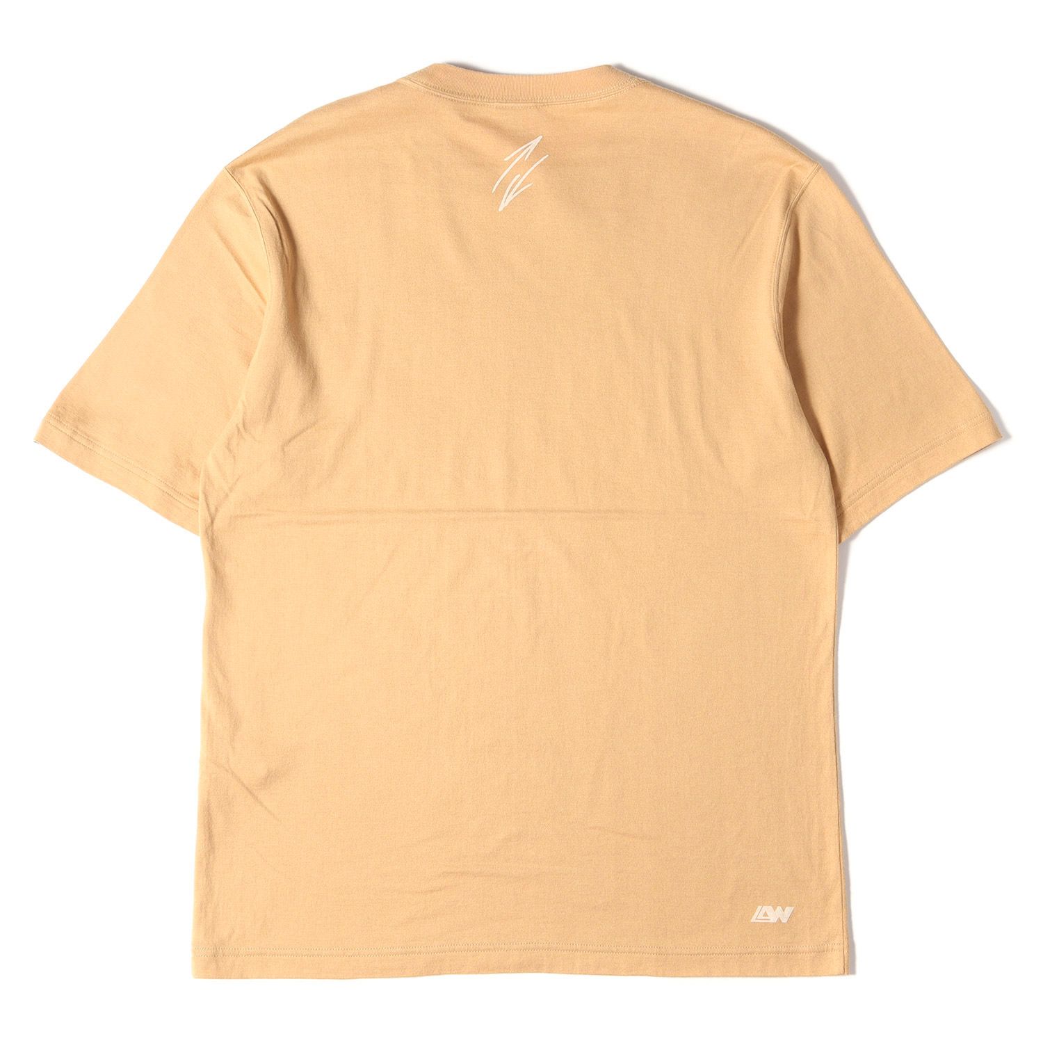 美品 LOOPWHEELER ループウィラー Tシャツ ロゴ プリント クルーネック 