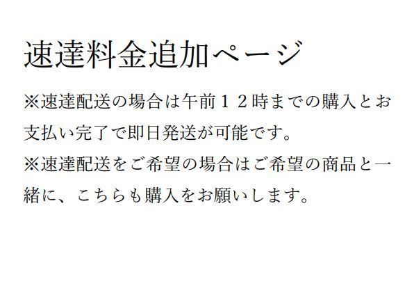速達配送 追加購入ページ 最短即日発送 翌日お届け - メルカリ