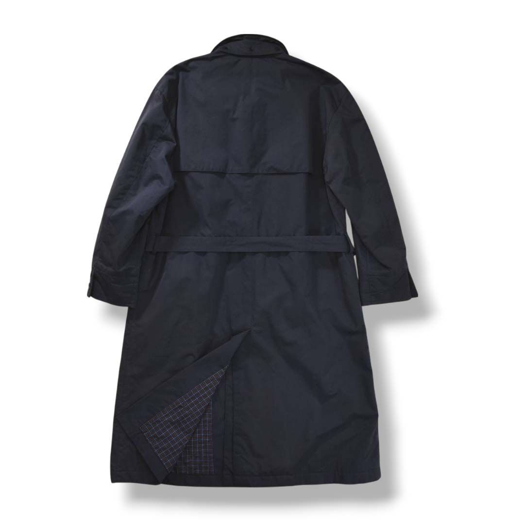 激安単価で PAPAS パパス 高級】 コットンナイロン ロングコート ベルト付き ジャケット・アウター