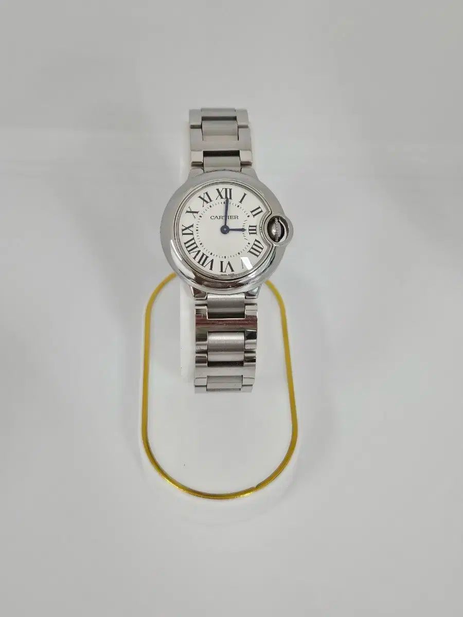 カルティエ　Cartier　バロンブルー　28mm　試着のみの極美品 新品)CARTIER カルティエ バロンブルー 28mm W4BB0015（商品ID