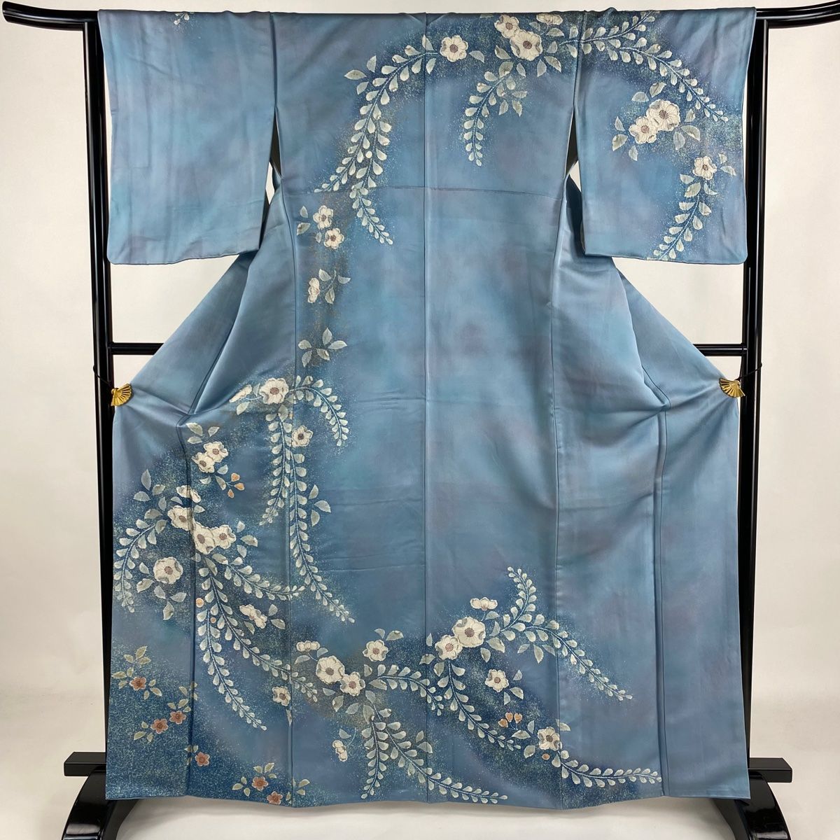 美品　正絹　紗袷　訪問着　フルセット　特選帯　特選帯留　身丈164 裄丈69 美品 正絹 紗袷 訪問着 フルセット 特選帯 特選帯留 身丈164 裄
