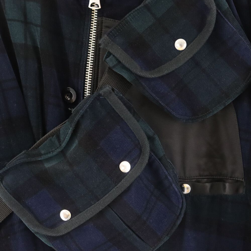 Sacai (サカイ) 20AW COTTON コットン ショルダーバッグ付き チェック