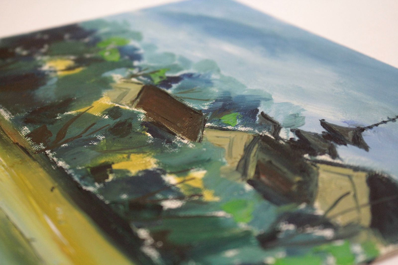 西 紘一『寺』油彩画【真作保証】 絵画 - メルカリ