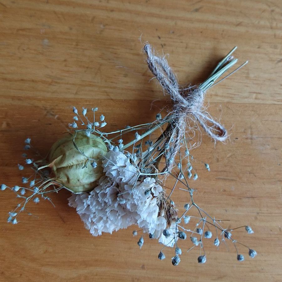 スターチスのスワッグ | ドライフラワースワッグと布雑貨